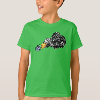 Lodernder Zombiekopf T-Shirt