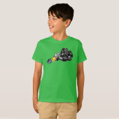 Lodernder Zombiekopf T-Shirt (Vorne ganz)