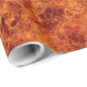 loderndes Feuer Geschenkpapier (Rolleneckpunkt)