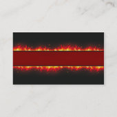 Loderndes Feuer-Inferno Visitenkarte (Rückseite)