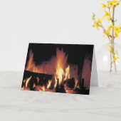 Loderndes Feuer Karte (Gelbe Blume)