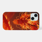 Loderndes Feuerdrache | Mythischer Flammendrache F iPhone 15 Hülle (Rückseite (Horizontal))
