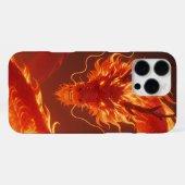 Loderndes Feuerdrache | Mythischer Flammendrache F iPhone Hülle (Rückseite (Horizontal))