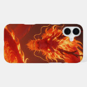Loderndes Feuerdrache | Mythischer Flammendrache F iPhone Hülle (Rückseite (Horizontal))