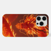 Loderndes Feuerdrache | Mythischer Flammendrache F iPhone Hülle (Rückseite (Horizontal))