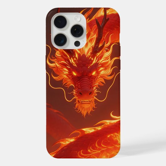 Loderndes Feuerdrache | Mythischer Flammendrache F iPhone Hülle (Rückseite)