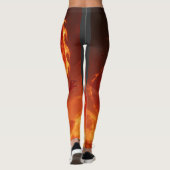 Loderndes Feuerdrache | Mythischer Flammendrache F Leggings (Rückseite)
