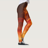 Loderndes Feuerdrache | Mythischer Flammendrache F Leggings (Rechts)