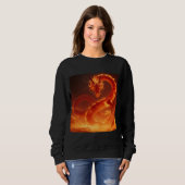 Loderndes Feuerdrache | Mythischer Flammendrache F Sweatshirt (Vorne ganz)