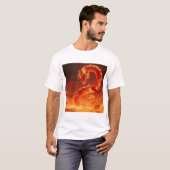Loderndes Feuerdrache | Mythischer Flammendrache F T-Shirt (Vorne ganz)