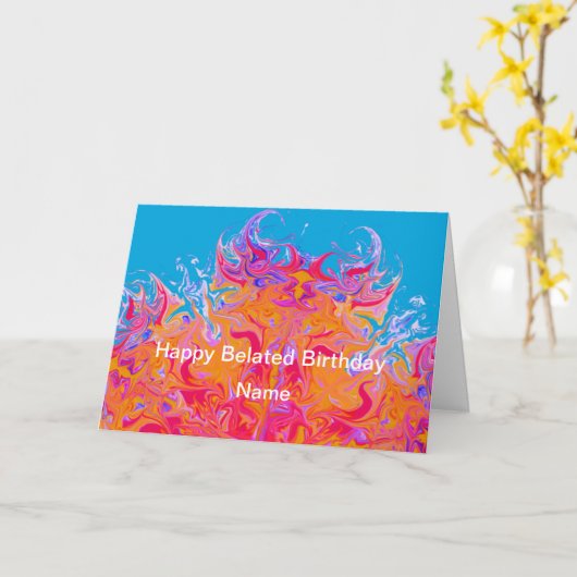 Loderndes Kaleidoskop Karte (Gelbe Blume)