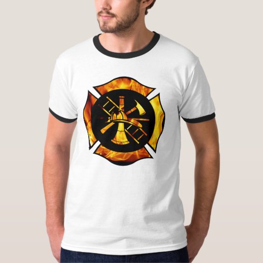 Loderndes Malteserkreuz T-Shirt (Vorderseite)