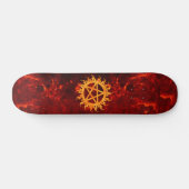 Loderndes Pentagram-Skateboard Skateboard (Horizontal)