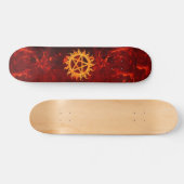 Loderndes Pentagram-Skateboard Skateboard (Horizontal)