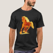 Loderndes Pferd T-Shirt (Vorderseite)