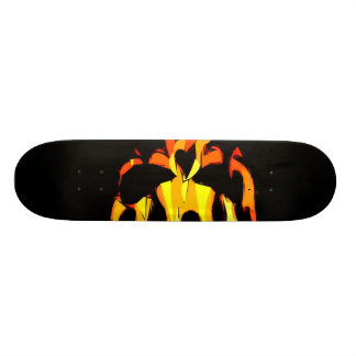 Loderndes Schädel-Skatebrett Skateboard
