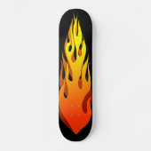 Loderndes Skateboard (Vorderseite)