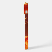 Loderner Feuerdrache | Mythischer Flammendrache Fa iPhone Hülle (Linke Seite)