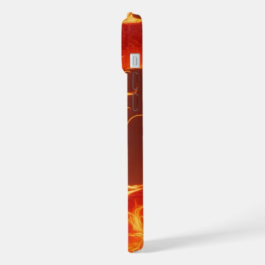 Loderner Feuerdrache | Mythischer Flammendrache Fa iPhone Hülle (Linke Seite)