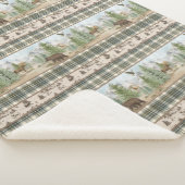 Lodge Bear Plaid Sherpadecke (3/4)