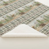 Lodge Bear Plaid Sherpadecke (3/4)