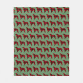 Lodge Borzoi Buffalo Karo Pulloverdecke Fleecedecke (Vorderseite)