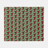 Lodge Borzoi Buffalo Karo Pulloverdecke Fleecedecke (Vorderseite (Horizontal))
