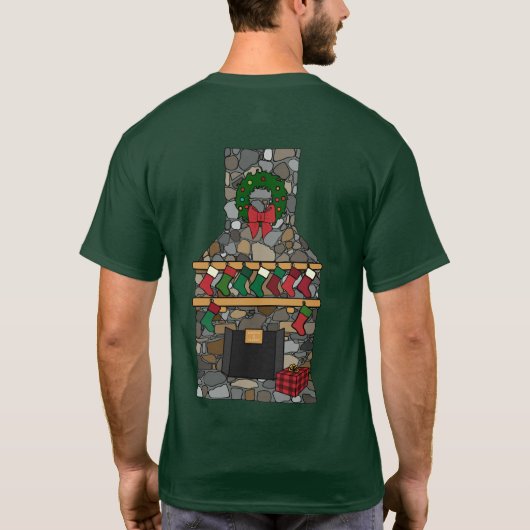 Lodge Christmas 2024 (weißer Text) T-Shirt (Rückseite)