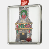 Lodge Fireplace Ornament Aus Metall (Links)