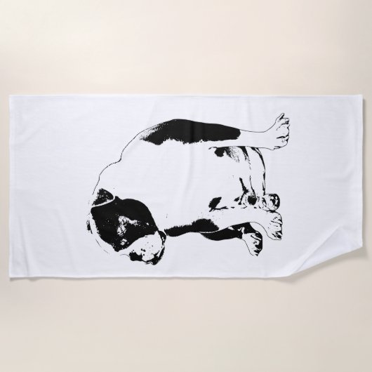 Lodge Pool, klare Linien Strandtuch (Vorderseite)