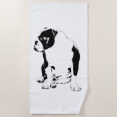 Lodge Pool, klare Linien Strandtuch (Vorderseite)