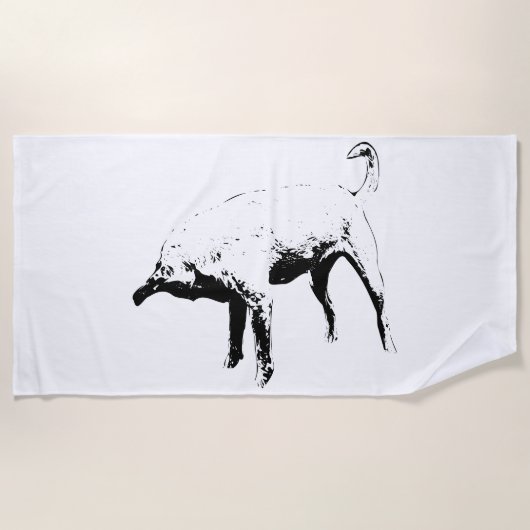 Lodge Pool, klare Linien Strandtuch (Vorderseite)