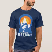 Lodge Skipass Sunset Retro T-Shirt (Vorderseite)