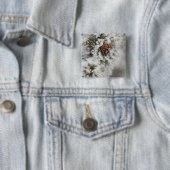 Lodgepole Pine Kegel im Winter in Yellowstone Button (Beispiel)