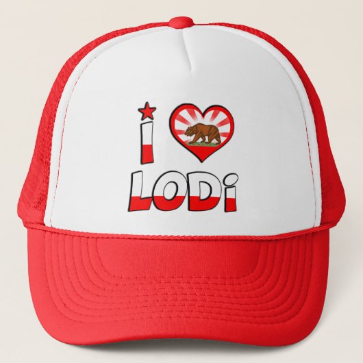 Lodi, CA Truckerkappe (Vorderseite)