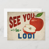 Lodi California Apple - Vintage Travel Postkarte (Vorne/Hinten)