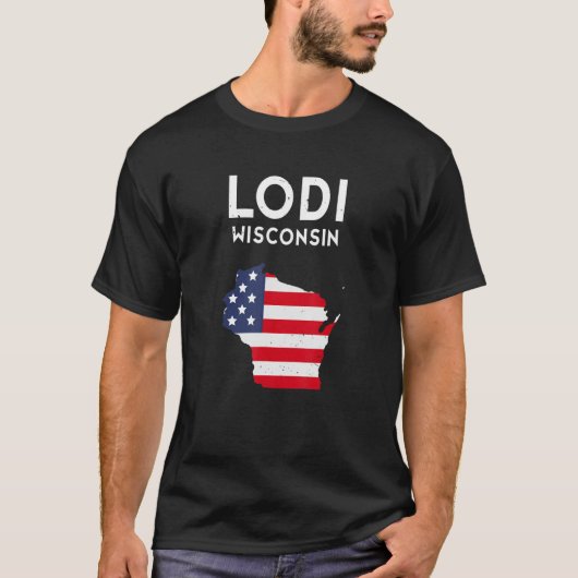 Lodi Wisconsin USA Staat America Travel Wisconsini T-Shirt (Vorderseite)