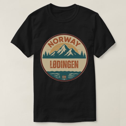 Lødingen, Norge Norwegen T-Shirt (Design vorne)