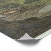 Lodore Rocks - Entfernung von Fall und Hütte (Stif Poster (Ecke)