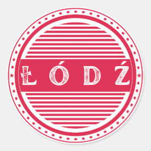 Lodz City Pride Emblem – Polnische Identität Runder Aufkleber