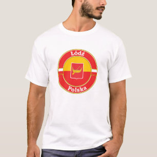 Lodz Polnischer RundkreisEmblem T-Shirt