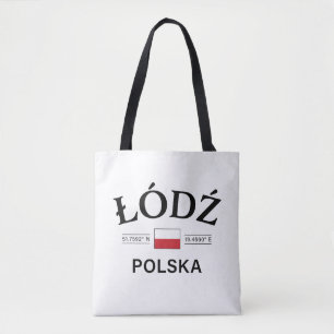 Lodz Polska (Polen) - Polnische Koordinaten Tasche
