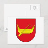 Lodz-Wappen Postkarte (Vorne/Hinten)