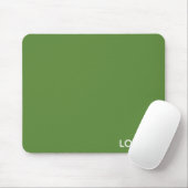 Loerie-Grün-Farbname Mousepad (Mit Mouse)