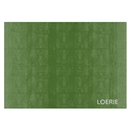 Loerie-Grün-Farbname Schneidebrett (Vorderseite)