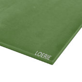 Loerie-Grün-Farbname Schneidebrett (Ecke)