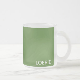 Loerie grüner Farbname Mattglastasse
