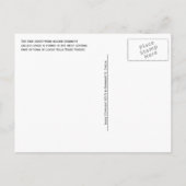 Loess Dirt, Loess Hills Staat Forest, Iowa Postkarte (Rückseite)