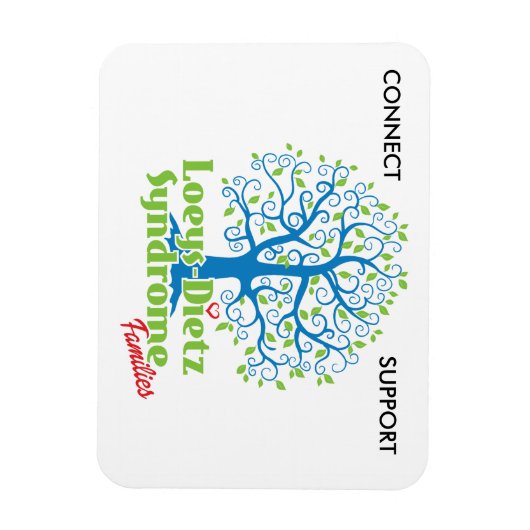 Loeys-Dietz Take Heart Car Magnet (Vertikal)