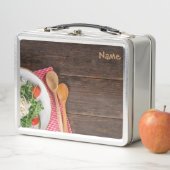 Löffel, Gabel und Gericht Metall Brotdose (Beispiel)